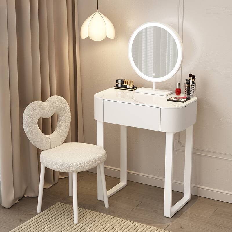Multi-Purpose Vanity Set with LED Lighting, Push-Pull, and Adjustable Brightness