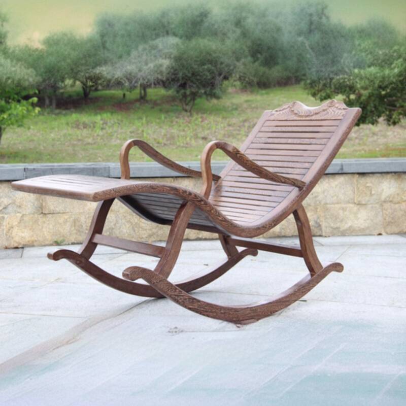 Craftsman Lumber Porch Rocker with Track Arm