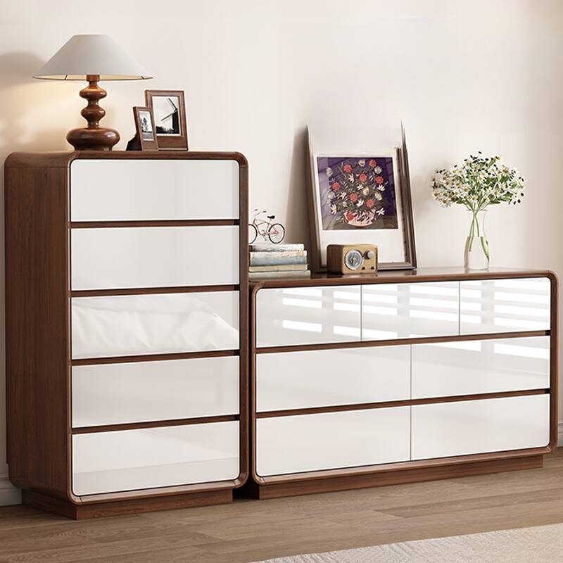 Simplistic Horizontal/Vertical 3 Tiers/4 Tiers/5 Tiers Reclaimed Wood Console Dresser/Lingerie Chest