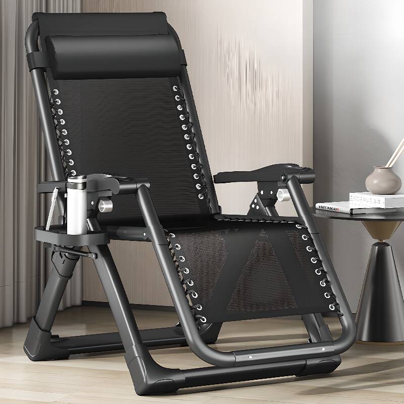 Ink Arm Recliner with Removable Cushion, Pillow, Locking Back Angle, Cupholder & Independent Foot Movement, Non Rocking