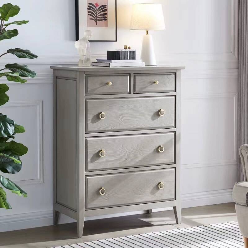 Dove Grey Simple Bachelor Chest
