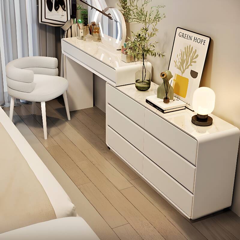 Pop Up, 2-in-1 Multi-Purpose Vanity Set with Scalable Lighting, Push-Pull, and Adjustable Touch