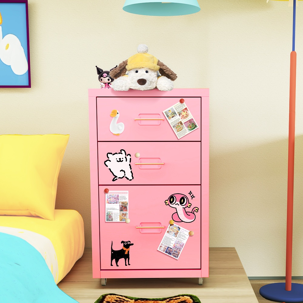 Rainproof Vertical Filing Cabinet with Swivel Feature and Legal Filing Storage