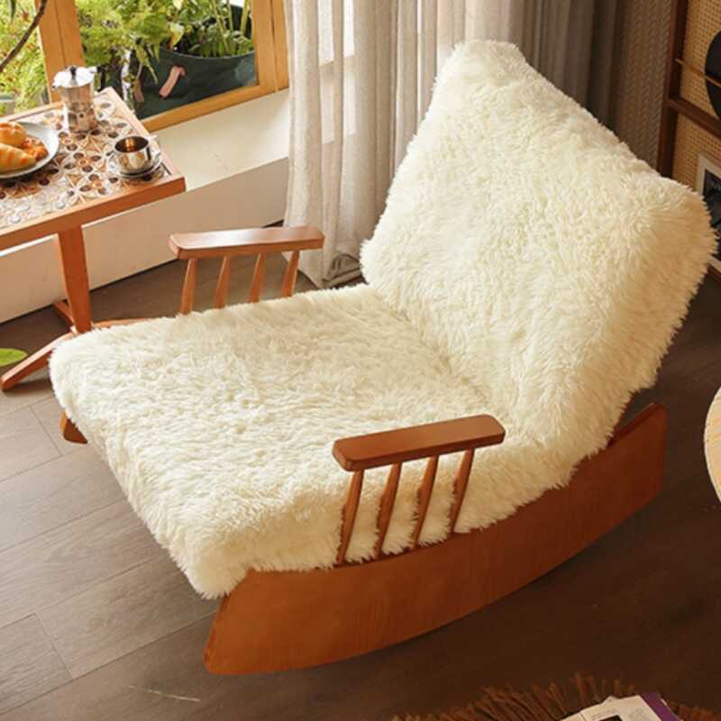 Simple Upholstered Rocking Seat, Scratch-tolerant and Padded