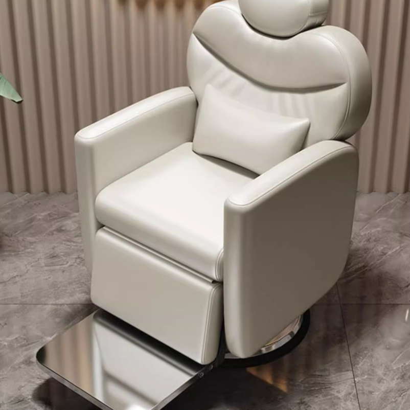 Stain Resistant Wingback Reclining Barber Chair