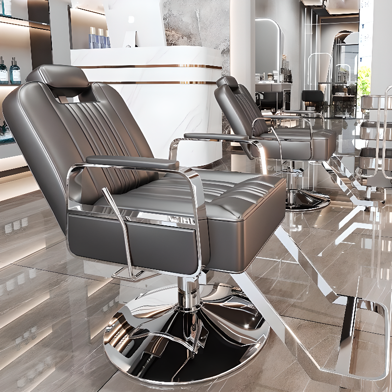 Stain Resistant Reclining Barber Chair