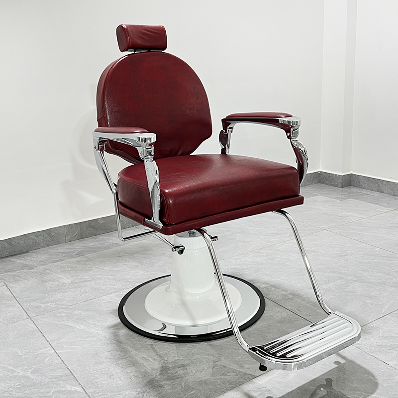 Mold-resistant Reclining Barber Chair with Armrest