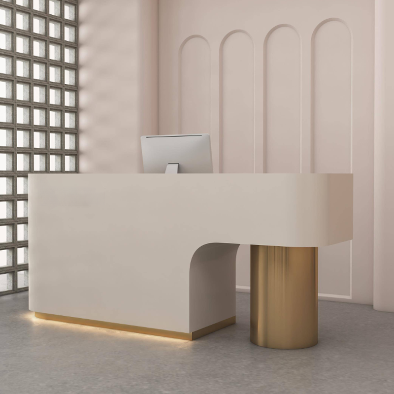 Scratch-repellent Rectangular Manufactured Wood Top Cabinet with Locking Drawer, Hutch and Keyboard Tray, 1 Cabinet