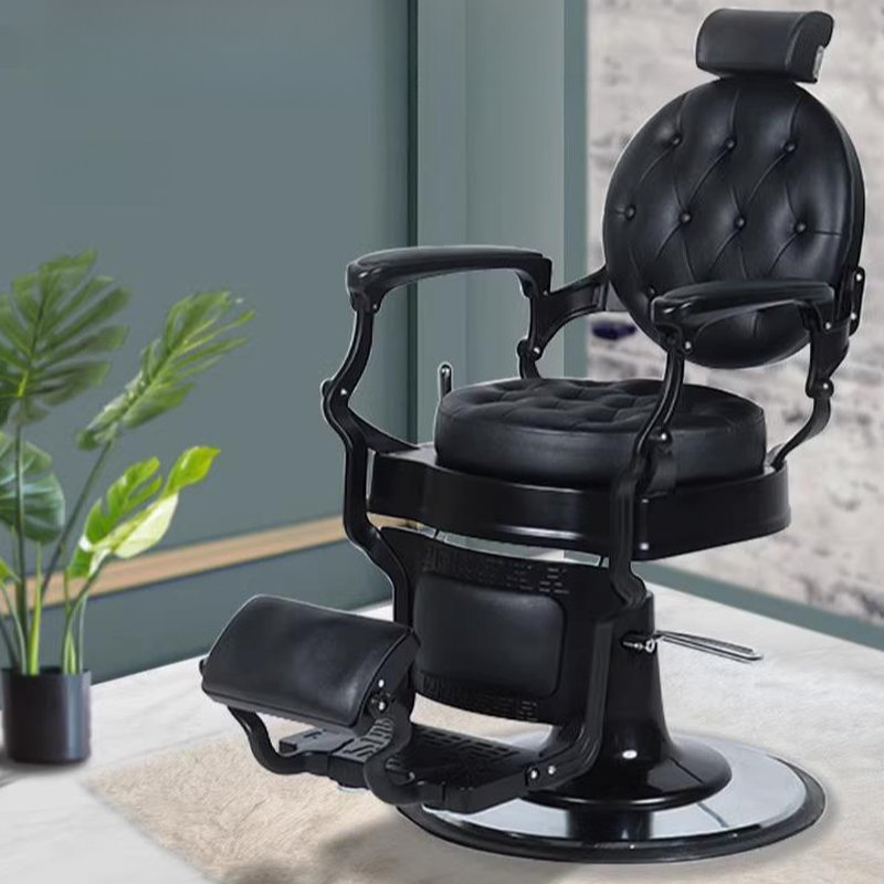 Circular-shaped Exposed Back Hydrophobic Barber Chair