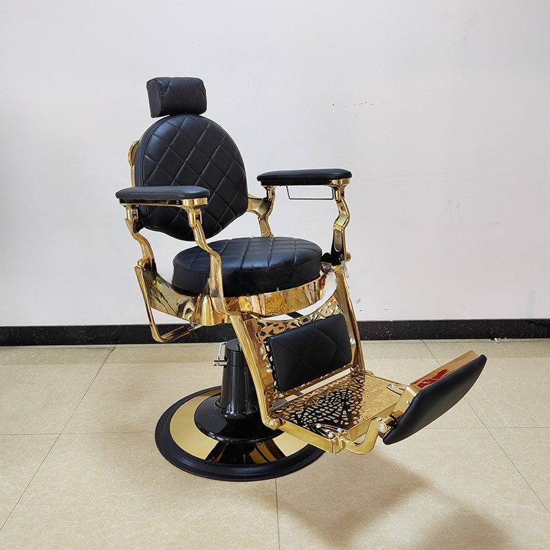 Circular-shaped Scratch-proof Barber Chair with Swivel and Up and Down Movement