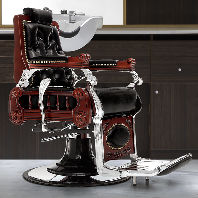 Timber Frame Barber Chair with Armrest