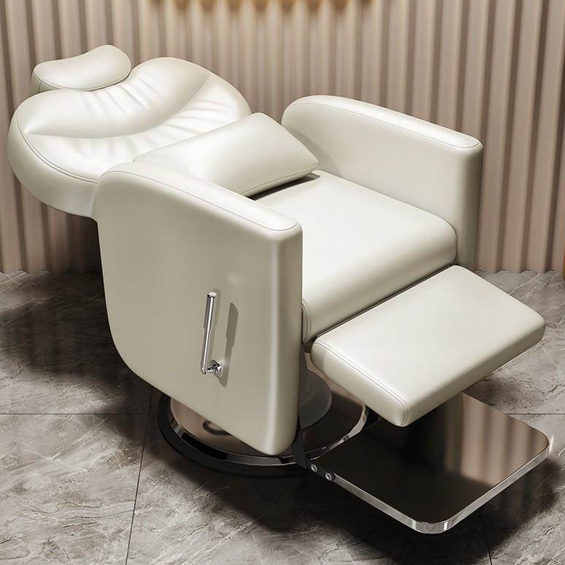 Tear Resistant Reclining Barber Chair with Armrest & Power Switch