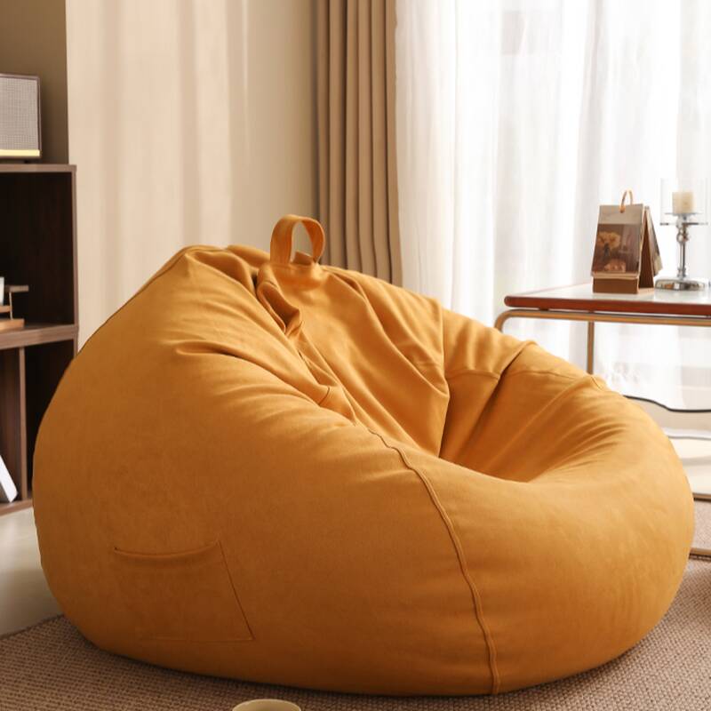 Pre-Filled Solid Colour Ultrasuede Gray/Peony/Lime Green Bean Bag Set with Zipper Closure and Container, Fill Included