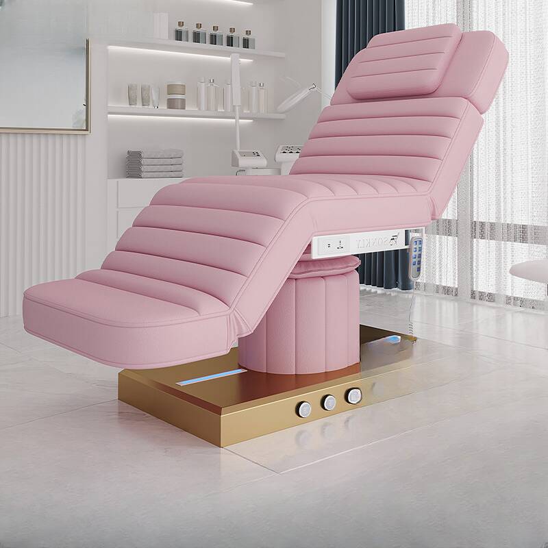 Facial Bed with Alloy Base, Flexible Height, Rectangle Top, and Cylinder Base