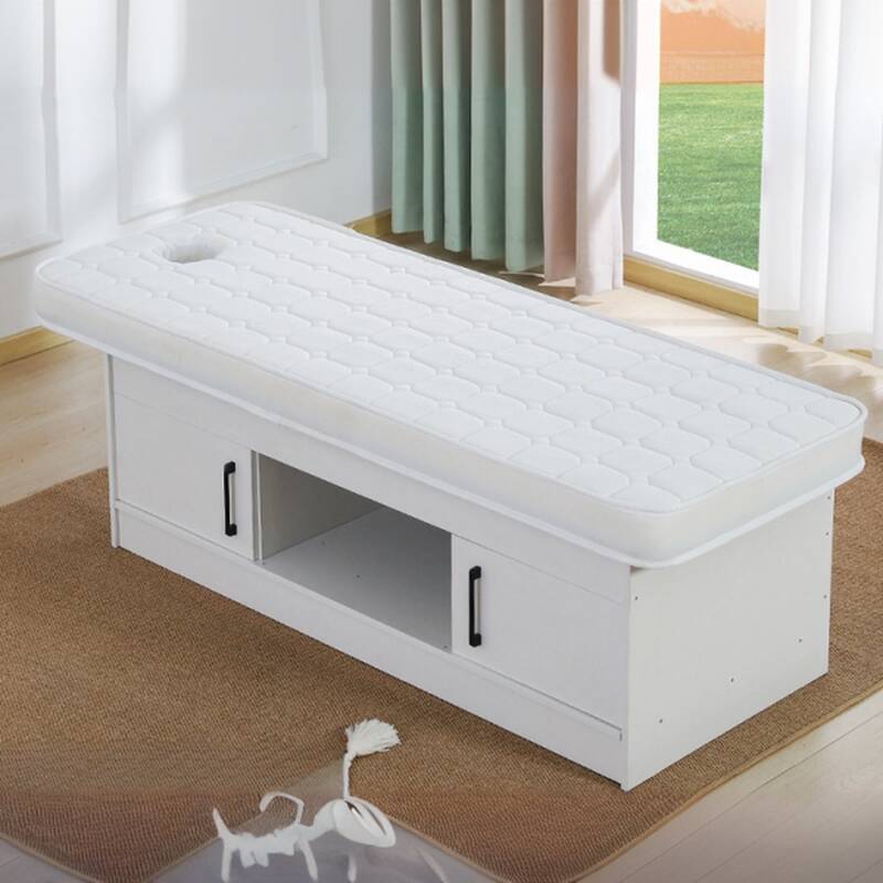 Massage Bed with Fixed Height, Lumber Base, and Rectangular Top