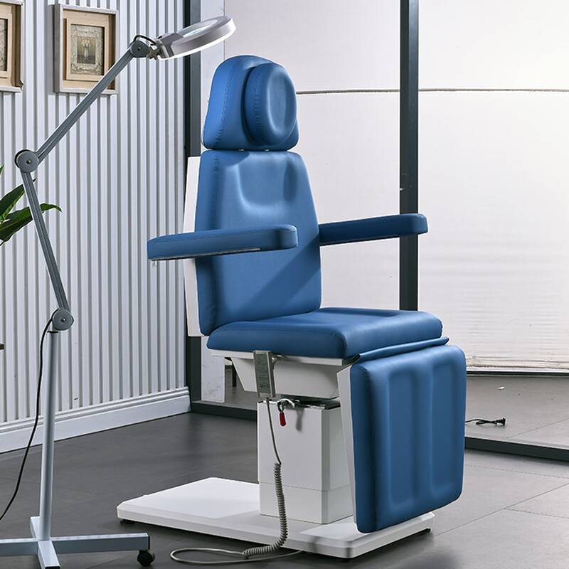 Facial Bed with Stainless Alloy Flexible Height and Rectangle Top