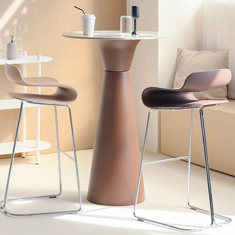 Quartz Gray Rounded Top Pub Table