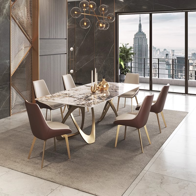 Veanta Dining set with Sintered Stone Top